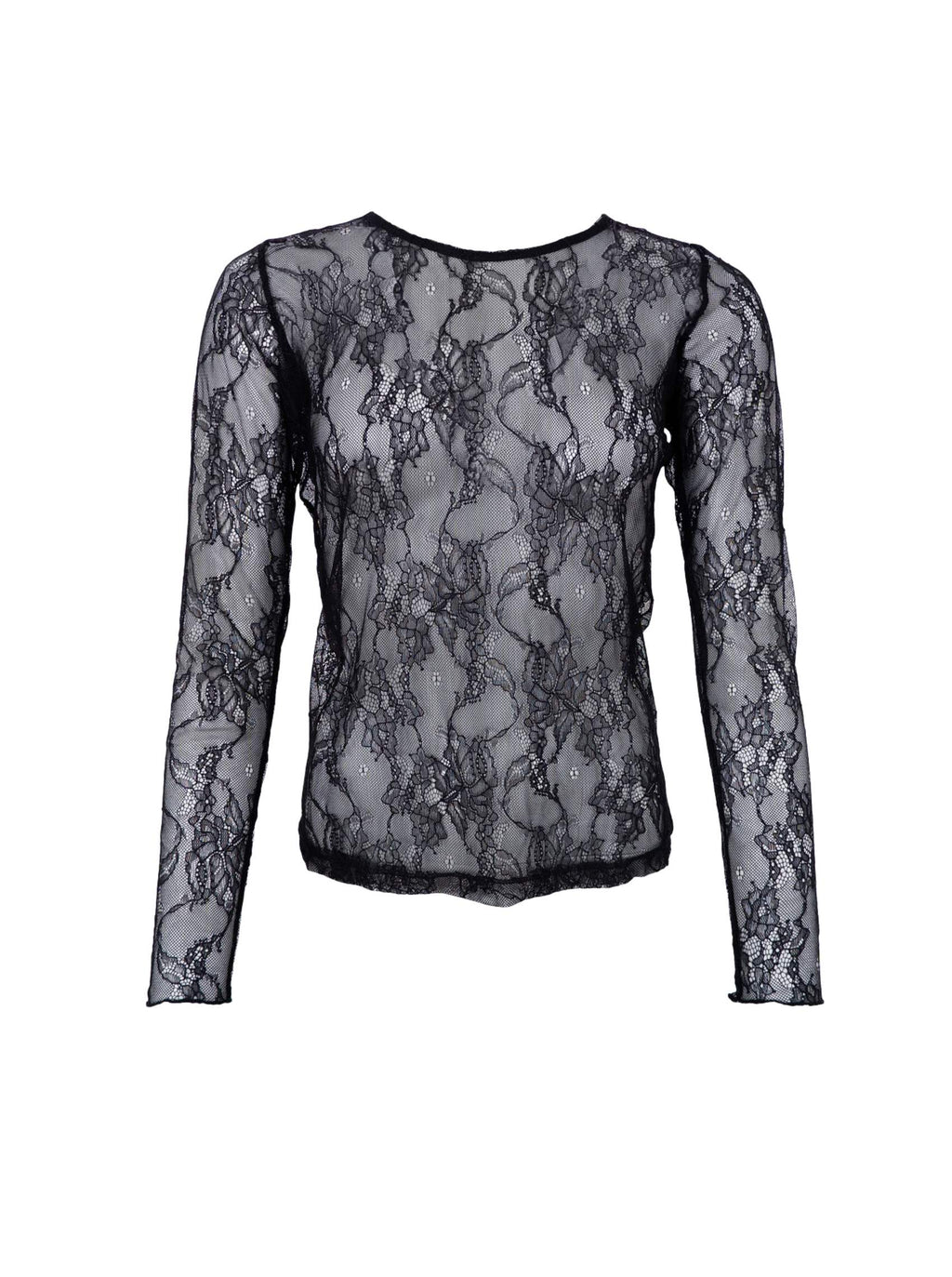 Black Colour Lara Lace Top