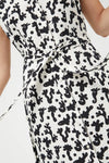 Compania Fantastica Coral Print Long Shirt Dress