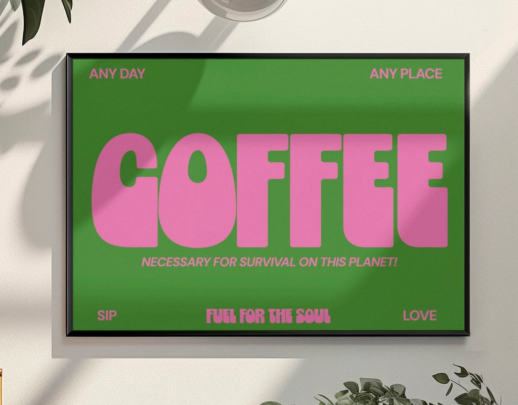Coffee Typography Print