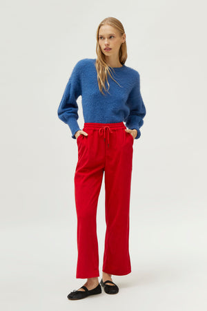 Compania Fantastica Blue Textured Knit Sweater