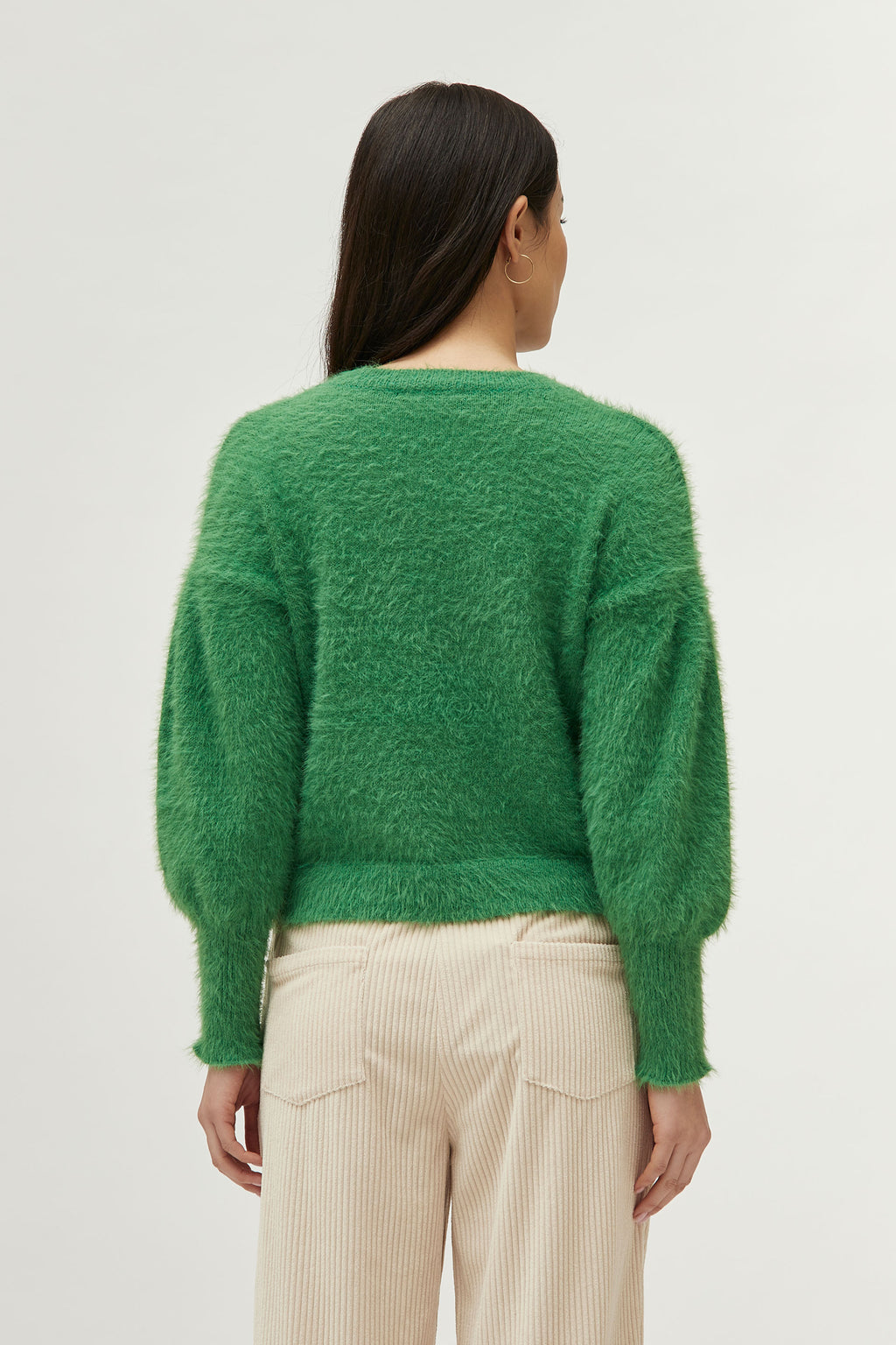 Compania Fantastica Green Textured Knit Sweater