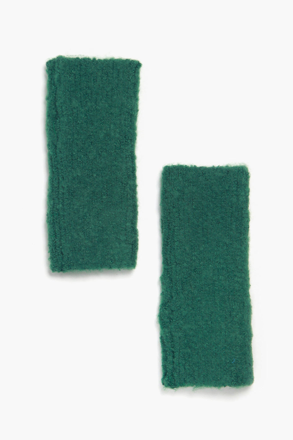 Sarta Green Knitted Wrist Warmers