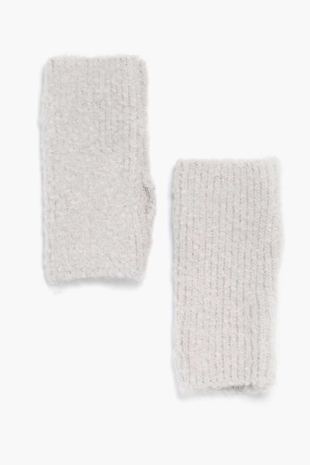 Sarta Light Grey Knitted Wrist Warmers