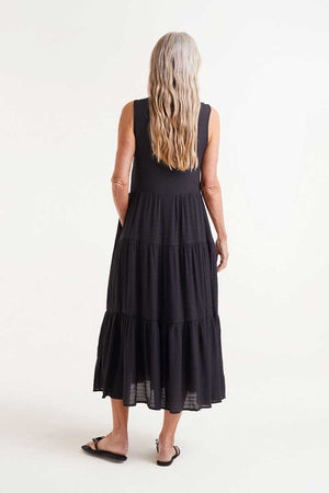 Compania Fantastica Black Midi Dress