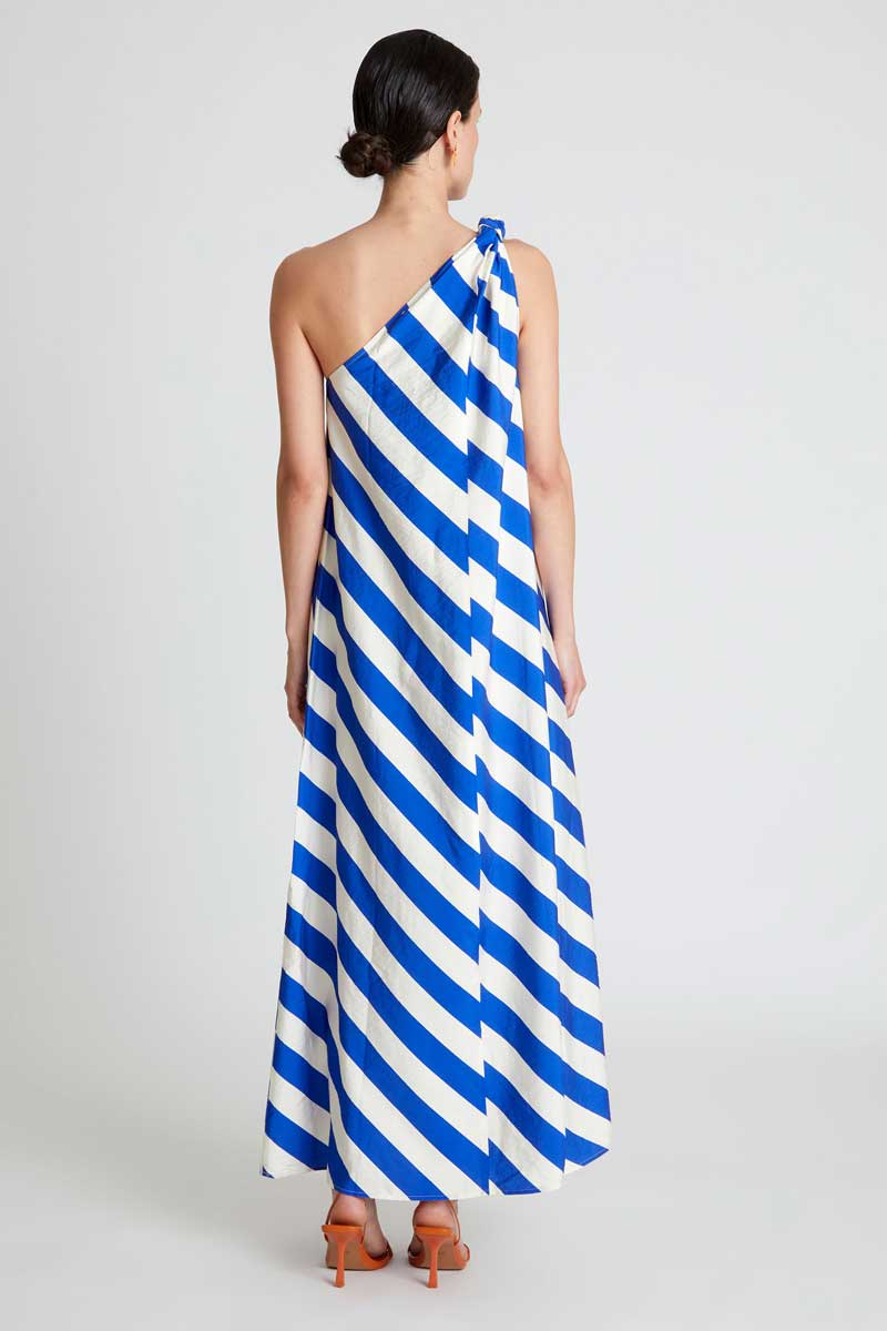 Compania Fantastica Blue Stripe Maxi Dress