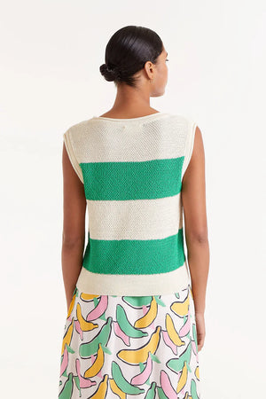 Compania Fantastica Knitted Striped Top