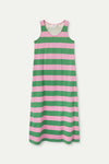 Compania Fantastica Green & Pink Striped T-Shirt Dress
