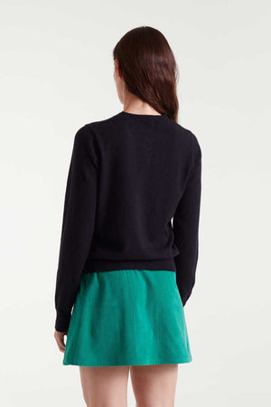 Compania Fantastica Black Heart Button Cardigan