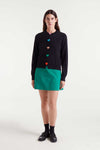Compania Fantastica Black Heart Button Cardigan