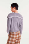 Compania Fantastica Grey Collared Cardigan
