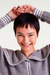 Compania Fantastica Grey Collared Cardigan