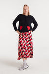 Compania Fantastica Jacquard Heart Cardigan