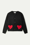 Compania Fantastica Jacquard Heart Cardigan