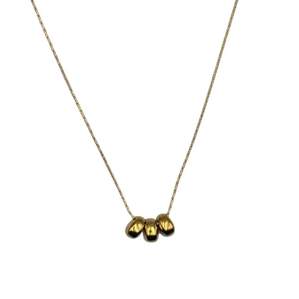 Sixton Triple Bead Necklace