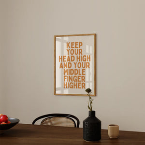 Wisdom & Wonder Print - Middle Finger