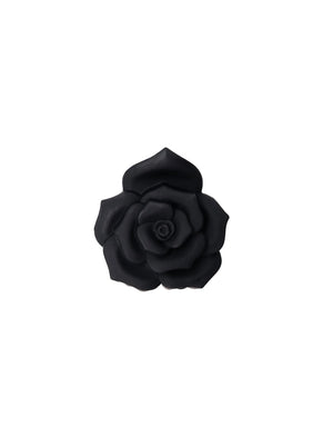 Black Colour Flower Matt Hair Claw