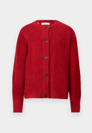 Selected Femme Lulu Knit Cardigan in Red
