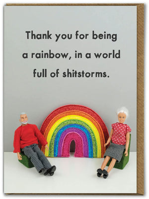 Bold & Bright 'Thank You For Being a Rainbow' Card