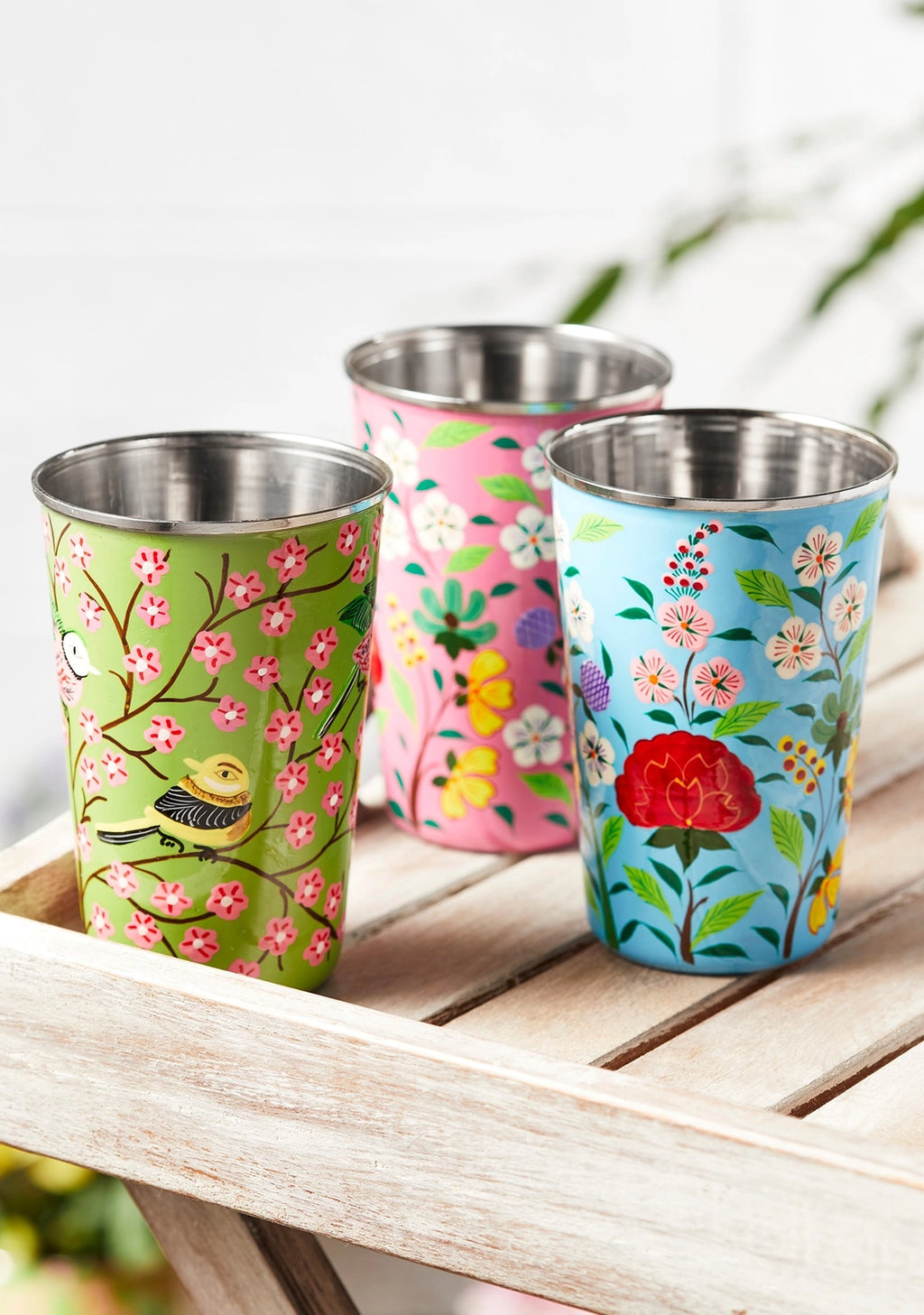 Sanasar Hand Painted Enamel Tumbler