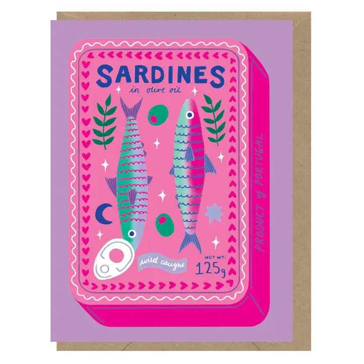Earlybird Designs Sardines Mini Card