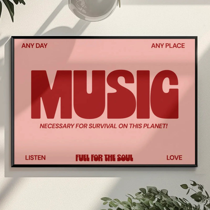 Music Typography Print