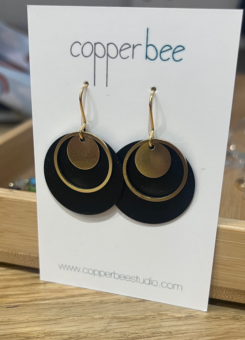 Copper Bee All The Circles Earrings