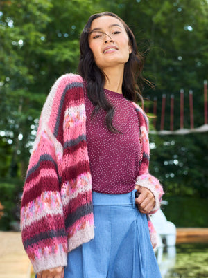 Black Colour Fontana Cardigan