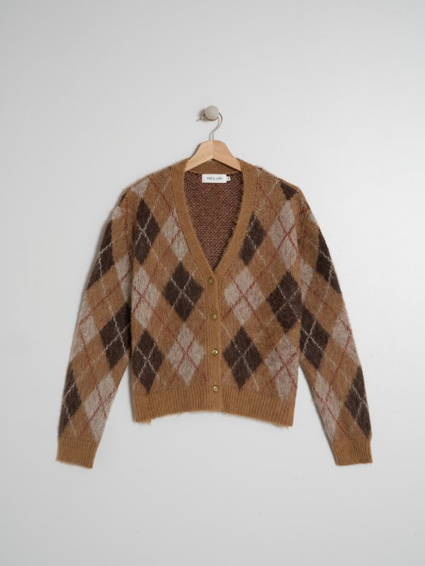 Indi & Cold Camel Knitted Cardigan