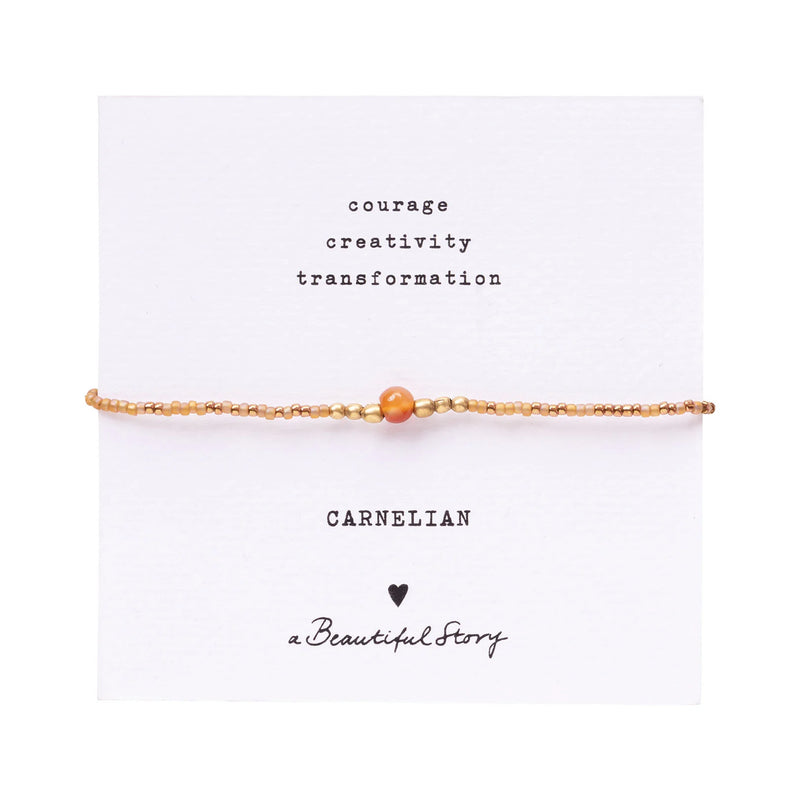 Carnelian Iris Bracelet