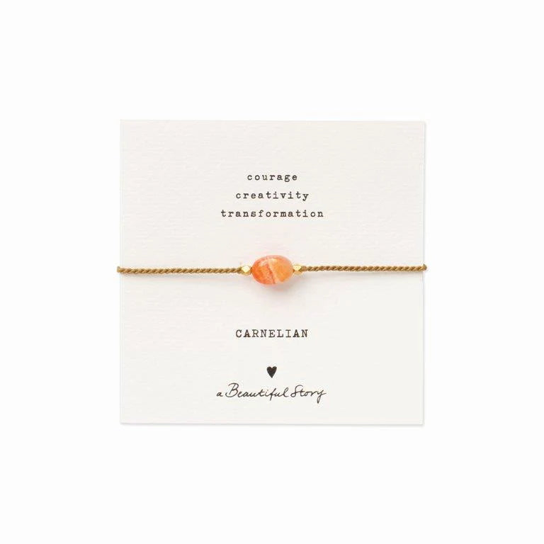 Carnelian Gemstone Bracelet