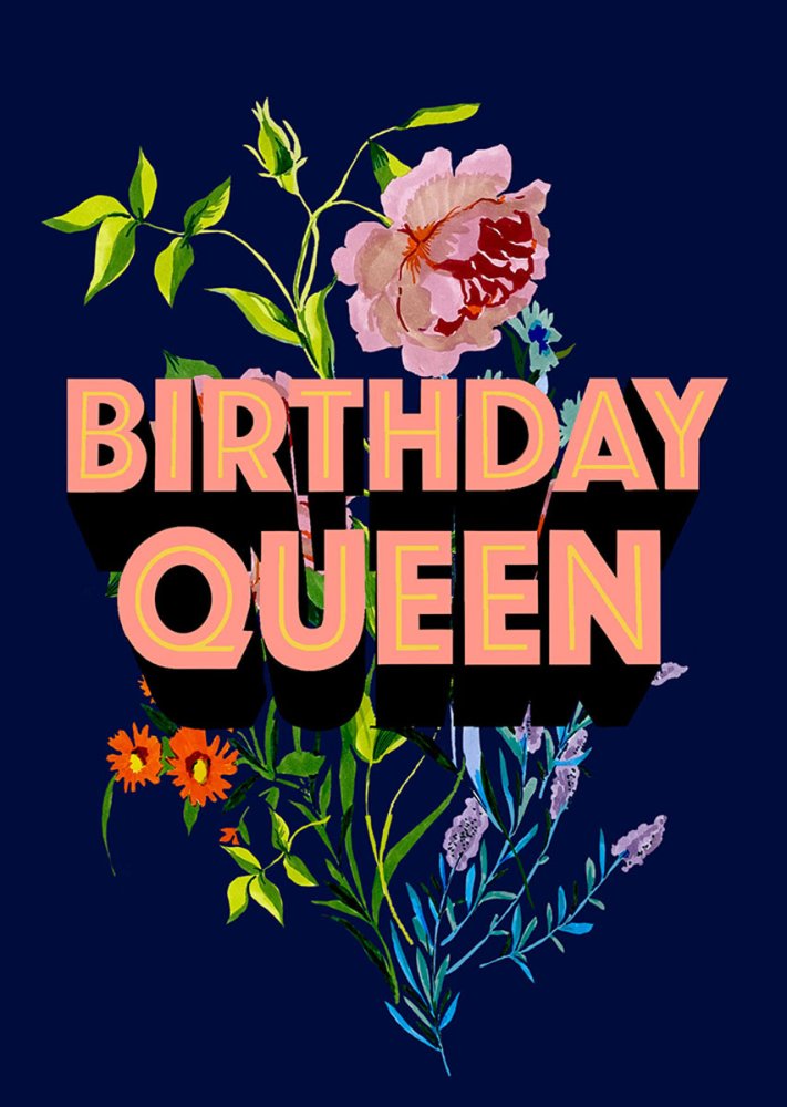 Cath Tate Card - Birthday Queen