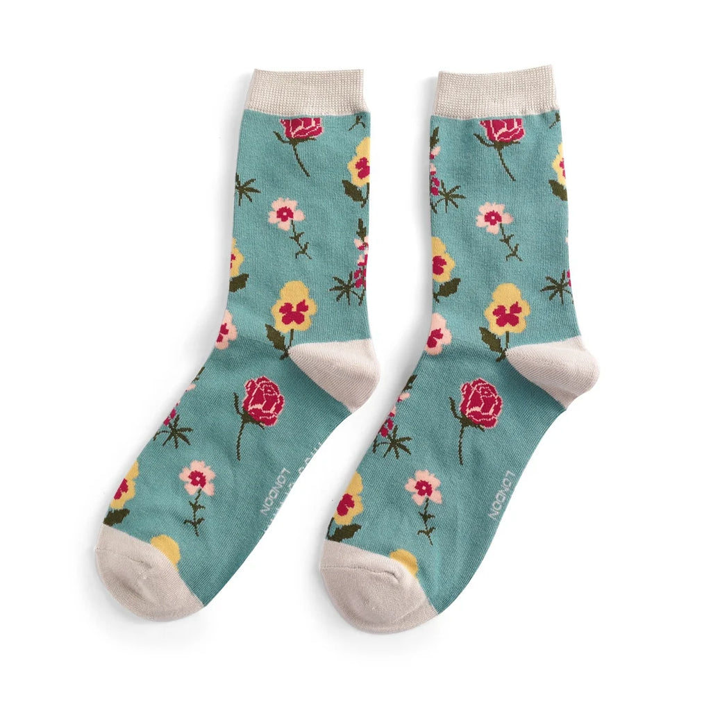 Miss Sparrow Botany Study Socks