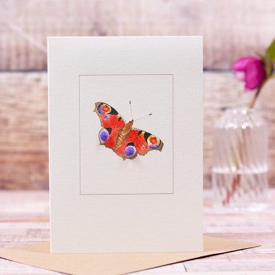 Papersheep Peacock Butterfly greetings card