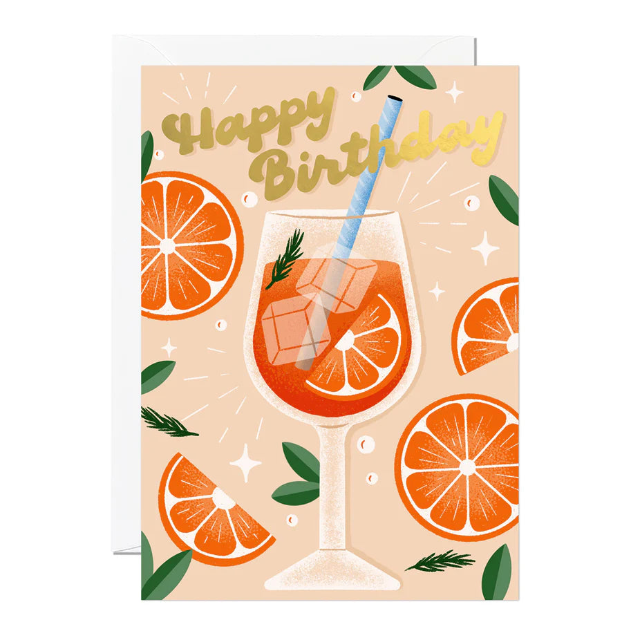 Ricicle Aperol Spritz Birthday Card