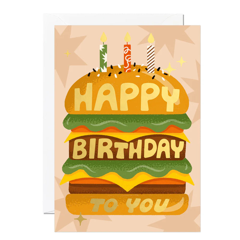 Ricicle Birthday Burger Card