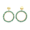 Isles & Stars Gold Double Round Drop Earrings