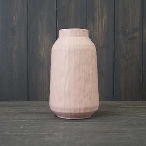 Glazed Pastel Pink Vase