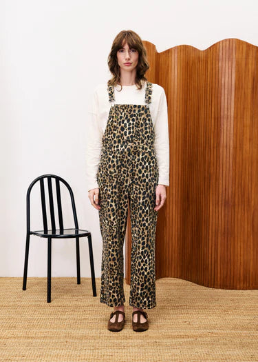 FRNCH Moringa Leopard Dungarees