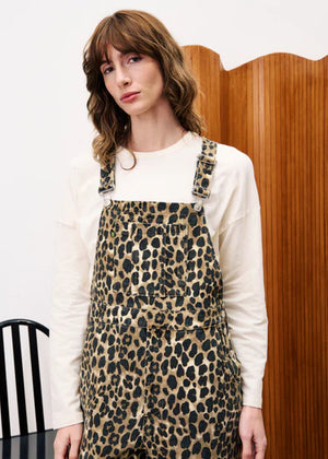 FRNCH Moringa Leopard Dungarees