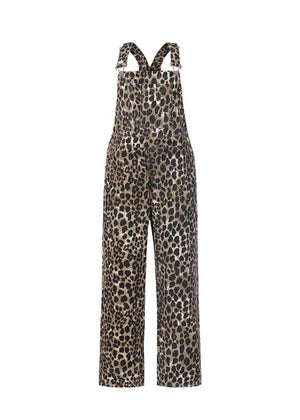 FRNCH Moringa Leopard Dungarees
