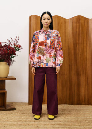 FRNCH Gerbera Pink Shirt