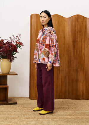 FRNCH Gerbera Pink Shirt