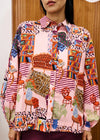 FRNCH Gerbera Pink Shirt