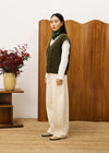 FRNCH Kukicha Khaki Cardigan