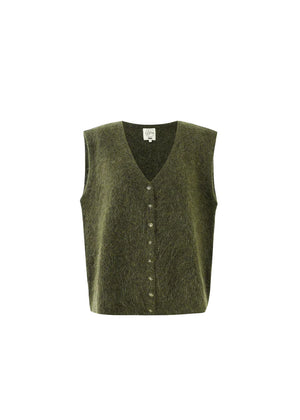 FRNCH Kukicha Khaki Cardigan