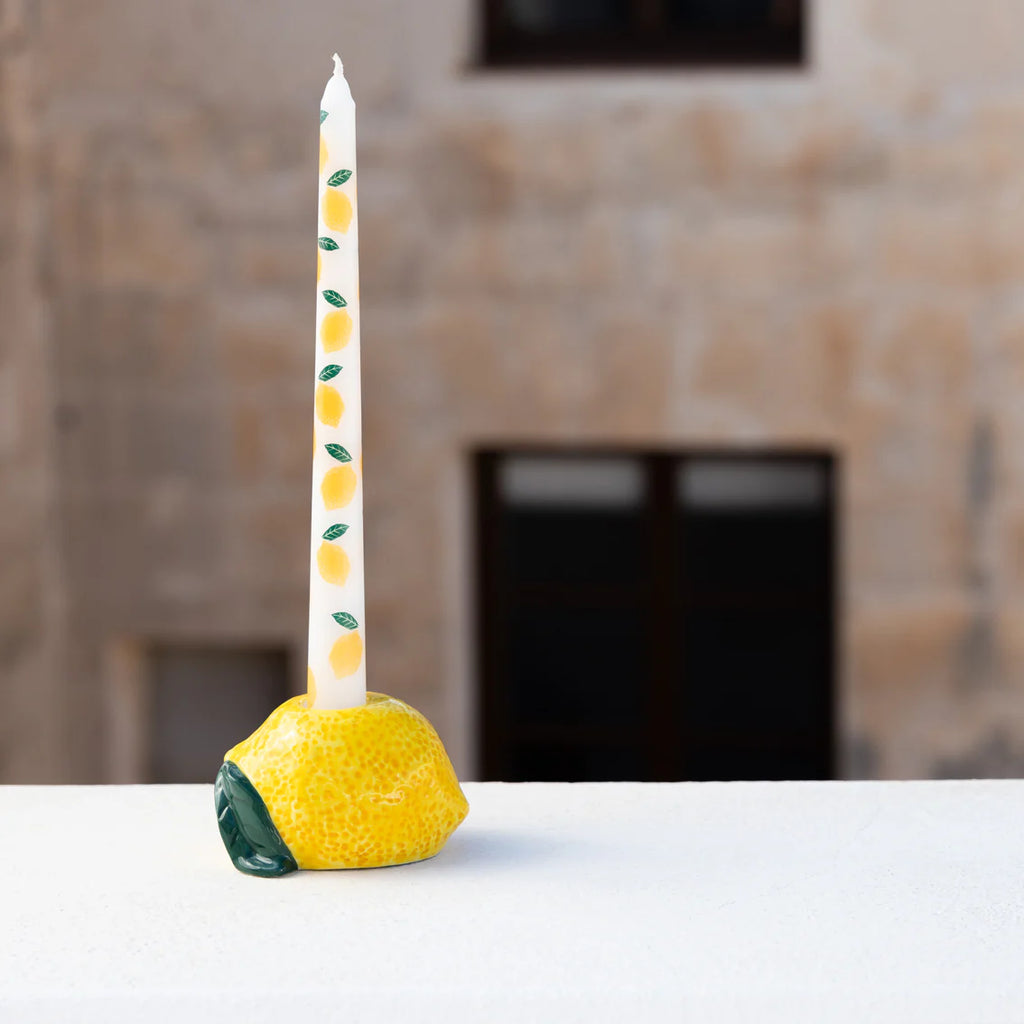 Lemon Taper Dinner Candles