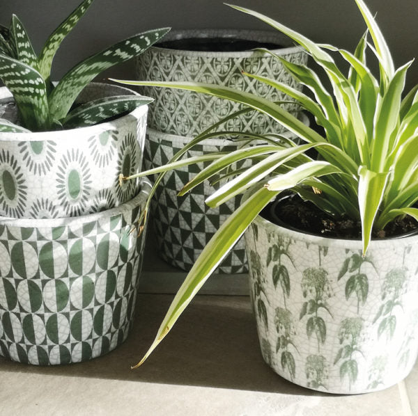 Terrace & Garden Green Arta Plant Pots