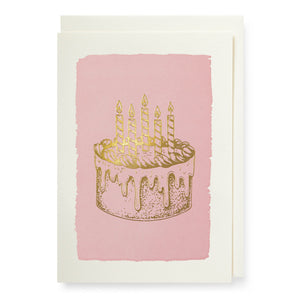 Archivist Gold Cake Card