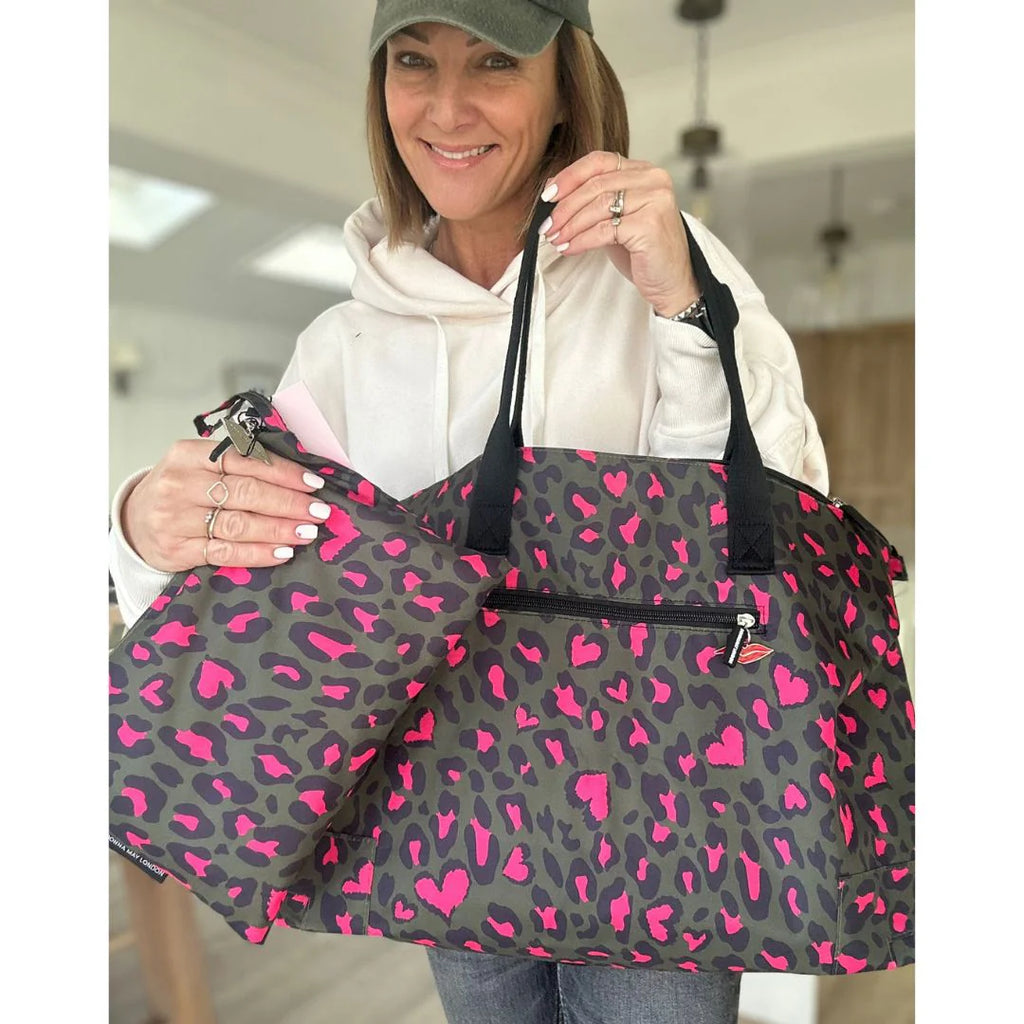 Leopard Print Weekend Tote Bag