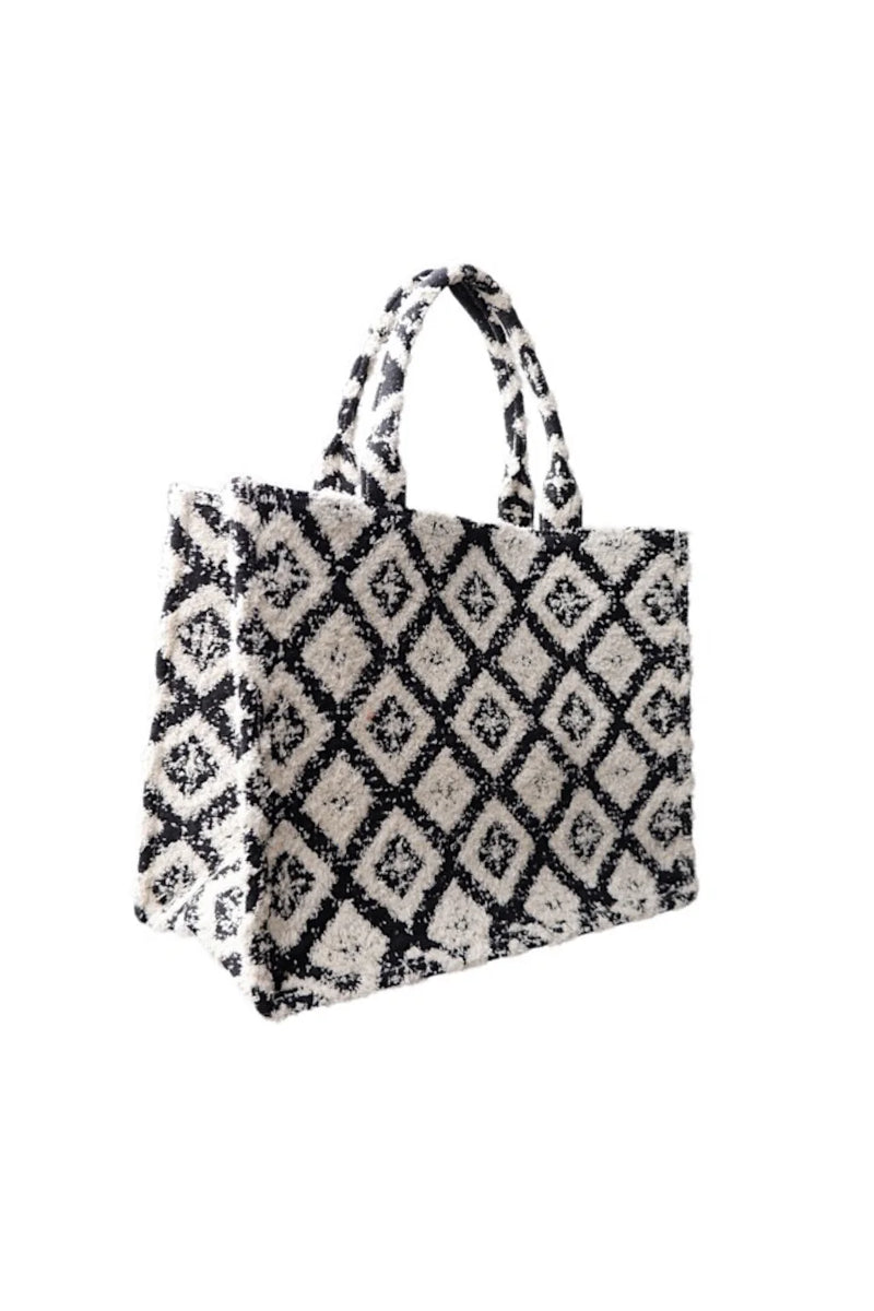 Black Colour Dex Boucle Bag